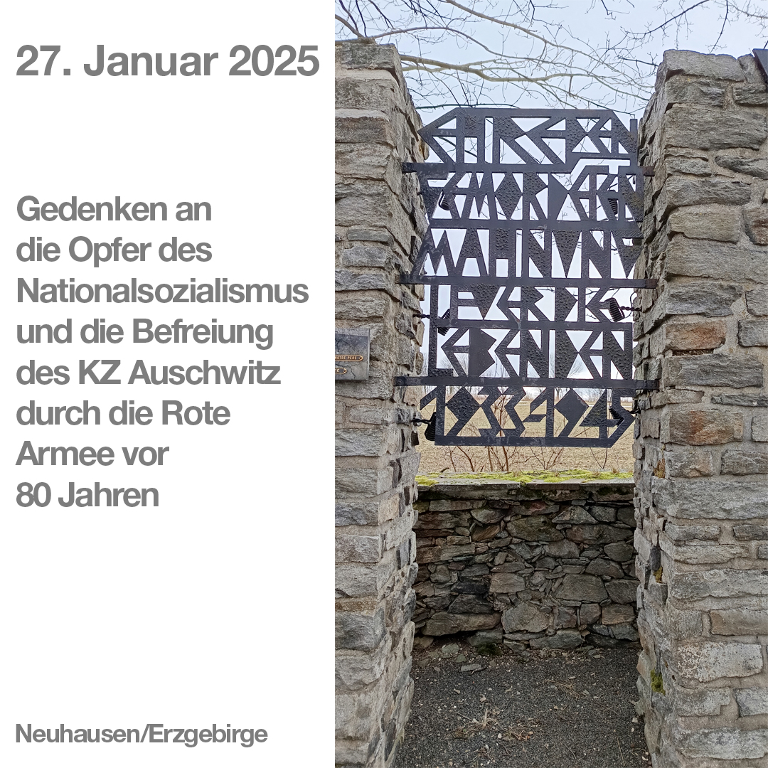 Gedenken an die Opfer des Nationalsozialismus am 80. Jahrestag der Befreiung des KZ Auschwitz