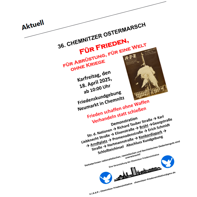 Ostermarsch 2025 Chemnitz