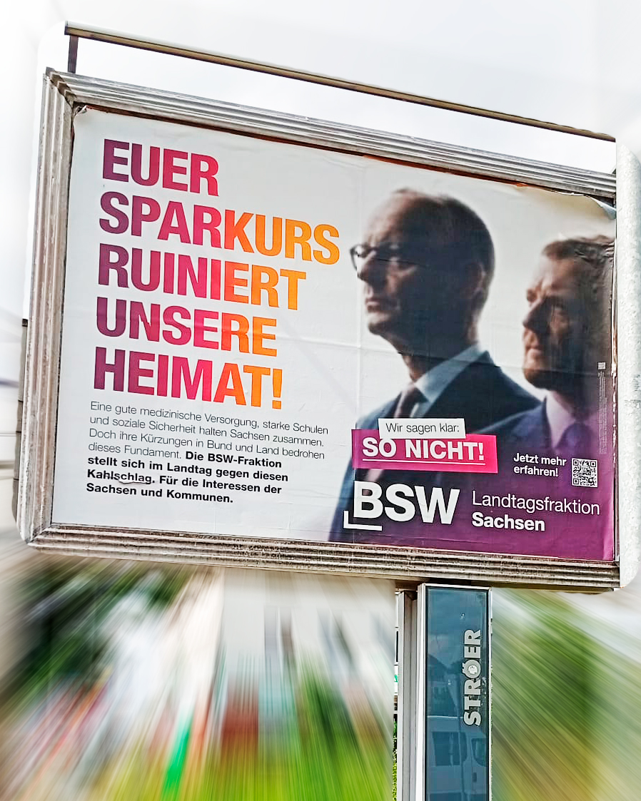 Plakataktion der Landtagsfraktion