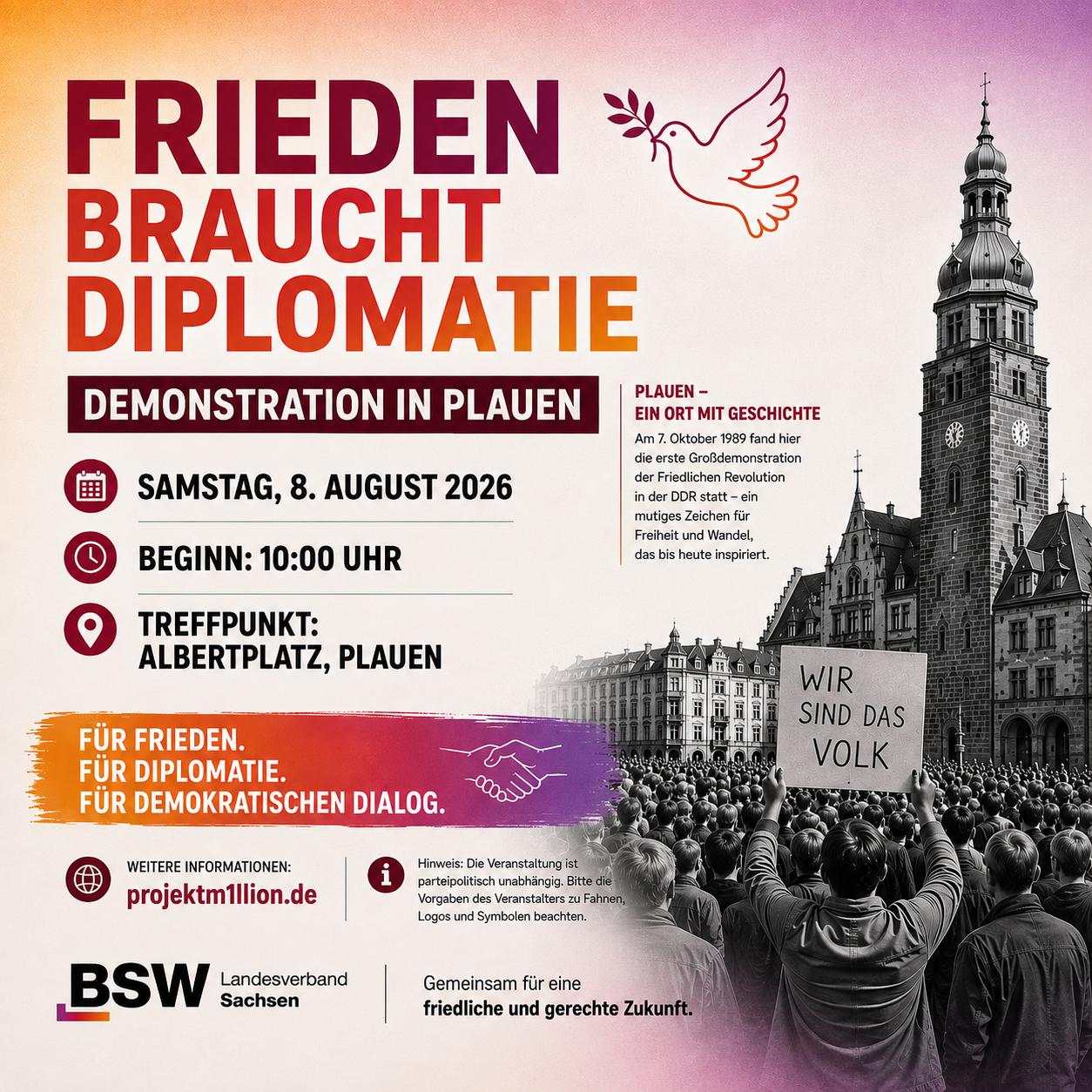 Frieden braucht Diplomatie